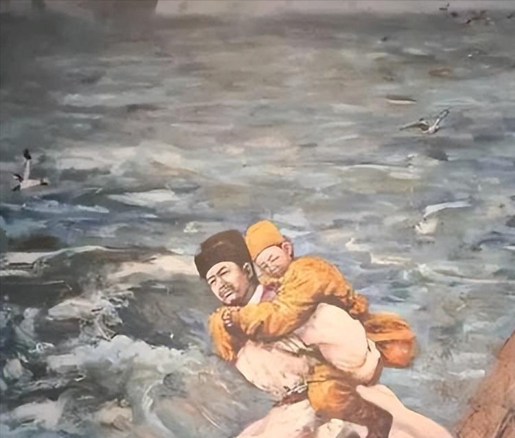 1279年，陆秀夫背起8岁的小皇帝，问道：大势已去，陛下可愿与我跳海殉国？来保我