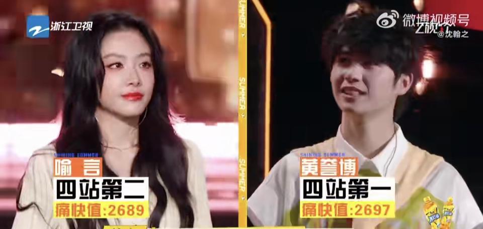 家人们，喻言在《闪光的夏天》第二季直接杀疯了！五站累计3374分逆袭夺冠，反超黄