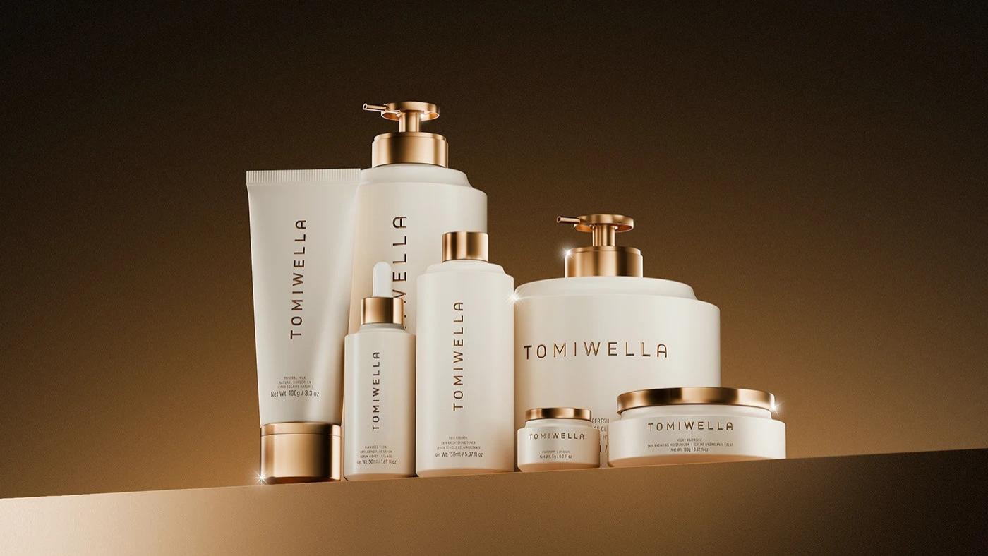 奢华护肤品TOMIWELLA品牌的包装设计