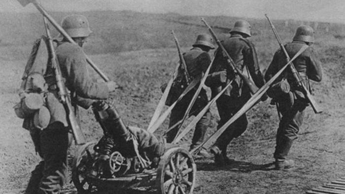 一战德国的多功能武器——7.58厘米速射迫击炮