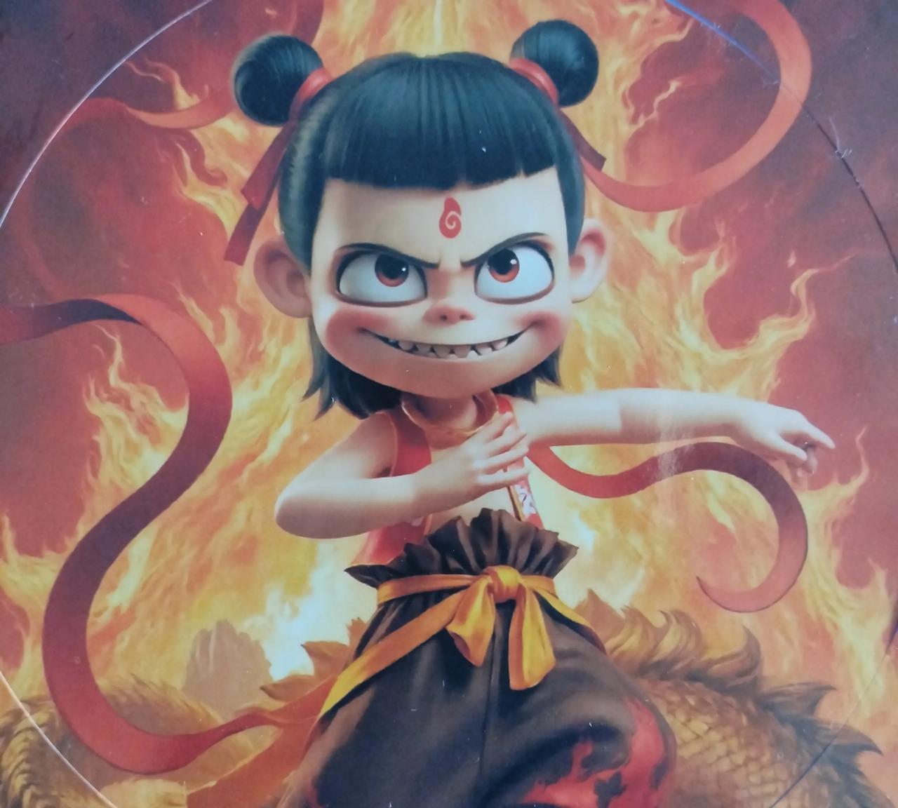 《哪吒之魔童降世》实在是太令人着迷了，我家现在使用和玩耍的东西全都换成带有哪吒、