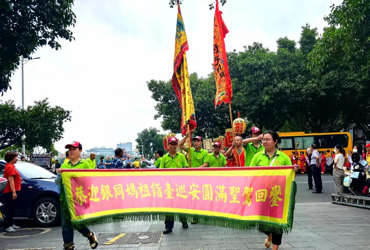5月4日，厦门银同天后宫黑面妈祖结束在台湾的文化交流顺利返回。此次在台交流共37