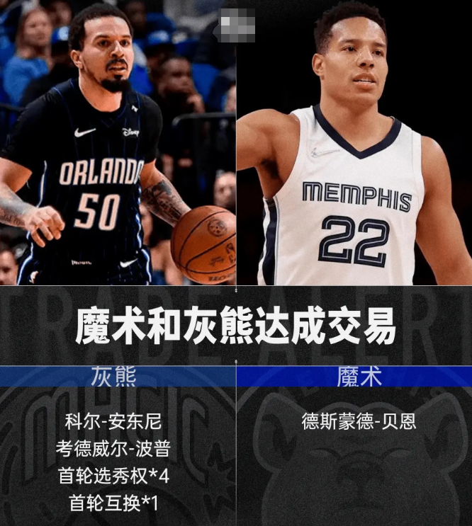 魔术出2将+4首轮+1互换得到贝恩，你认为这样的筹码是否值得？

今年自由市场的