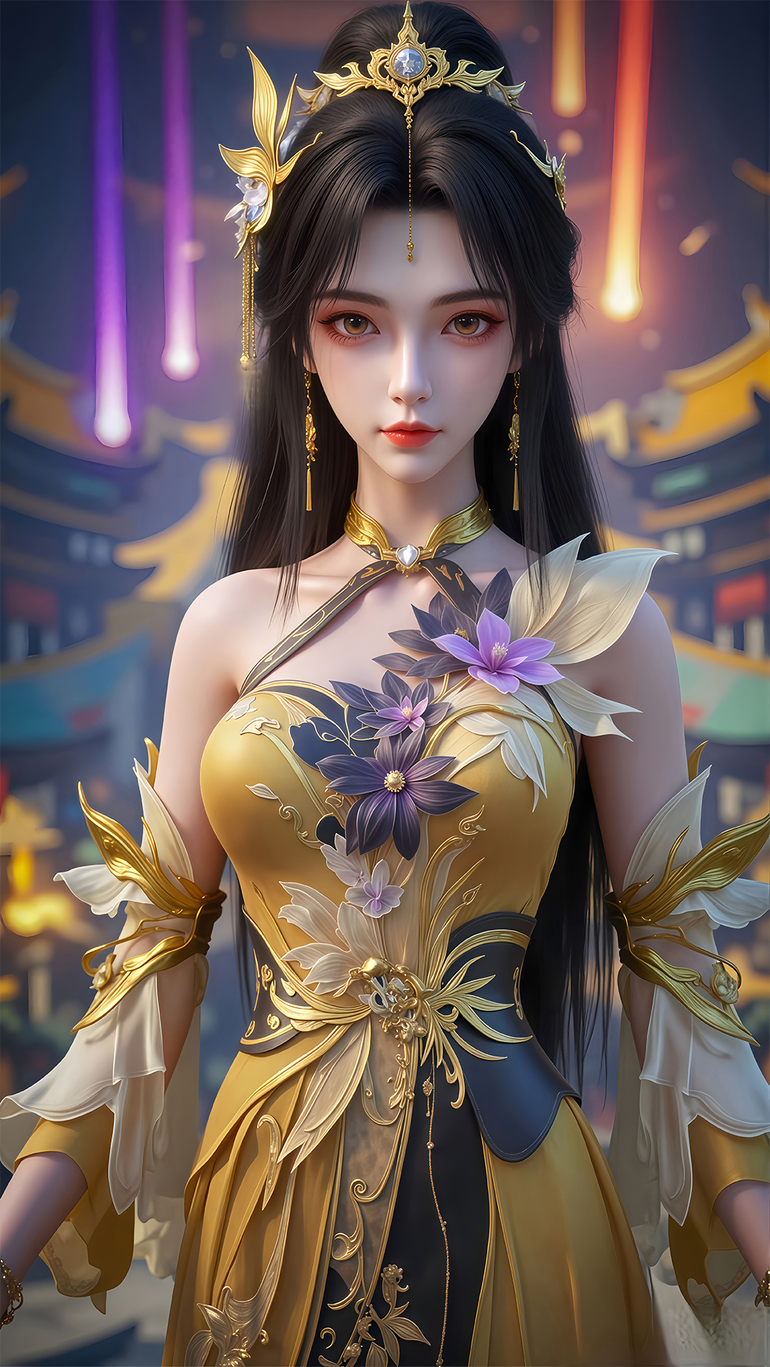 国漫女神｜《完美世界》王曦AI高清壁纸：仙子的颜值堪比初恋一般！