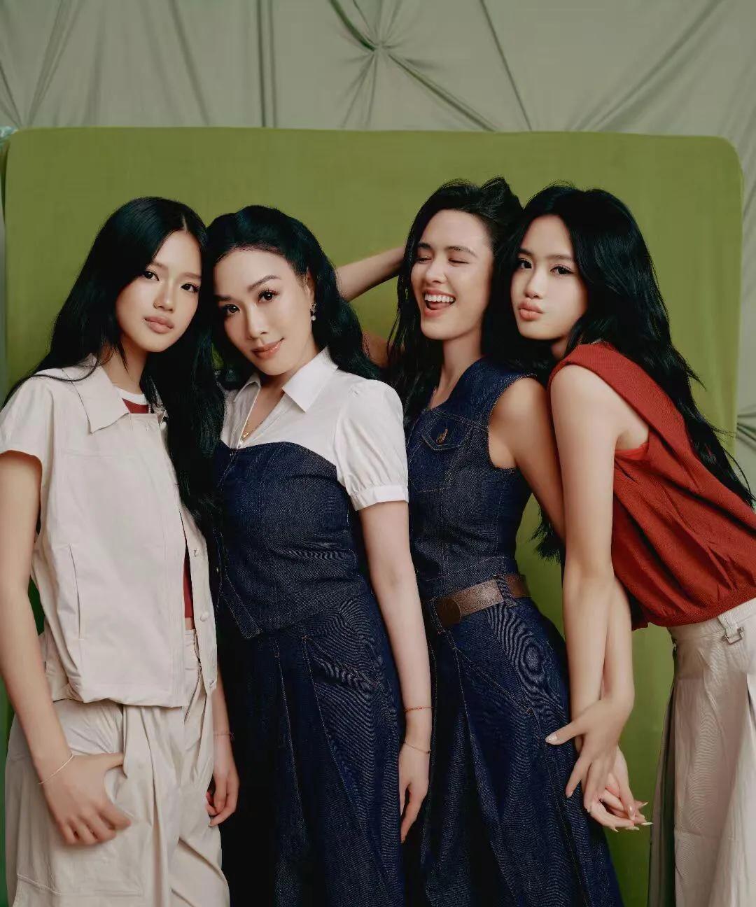 真的要“吐槽”钟丽缇！
带女儿拍个大片，
至于这么“过分”吗？
说是母女装写真，