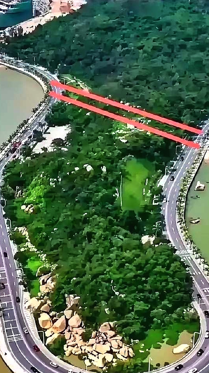为什么不能直接在中间修一条路