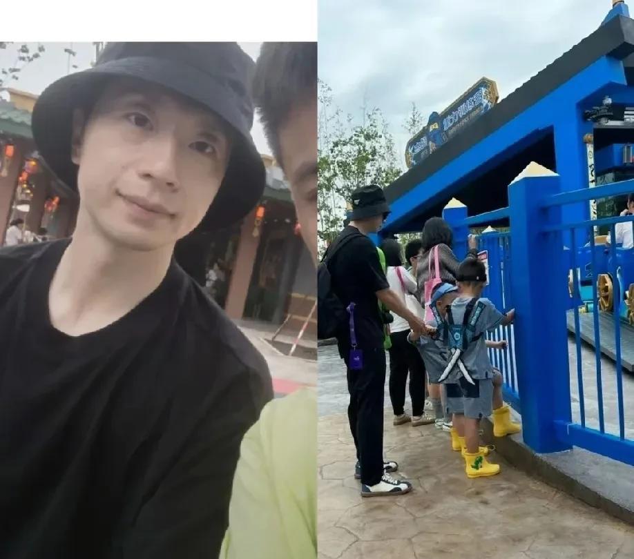 在上海乐高乐园带娃的马龙，有种比做活动打比赛还累的感觉[笑哭][笑哭][笑哭]。
