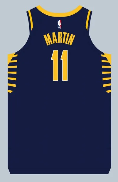 步行者用困难特例签下了后卫科迪-马丁。
球衣博主更新动态，晒出其身穿11号球衣的