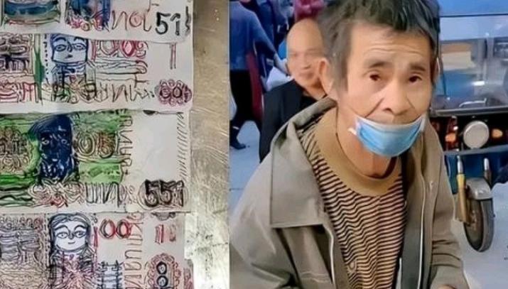 浙江温州，一独居老人用手画的钱9年买了2000次面条，老人意外去世，面店老板悲痛