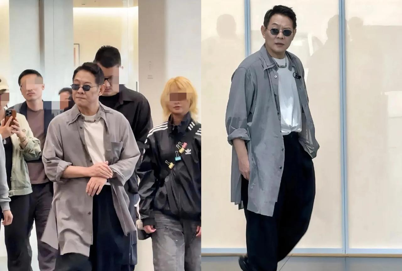 刷到李连杰最近的状态，
真得说句“震撼”！
精神头足得很，
那股练武之人的气场一