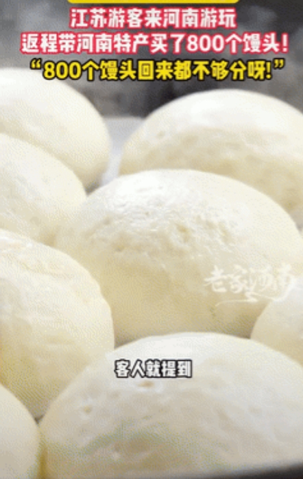 馋晕了！江苏一家13口来洛阳旅游，返程前花了400块买了800个馒头，坐上高铁后