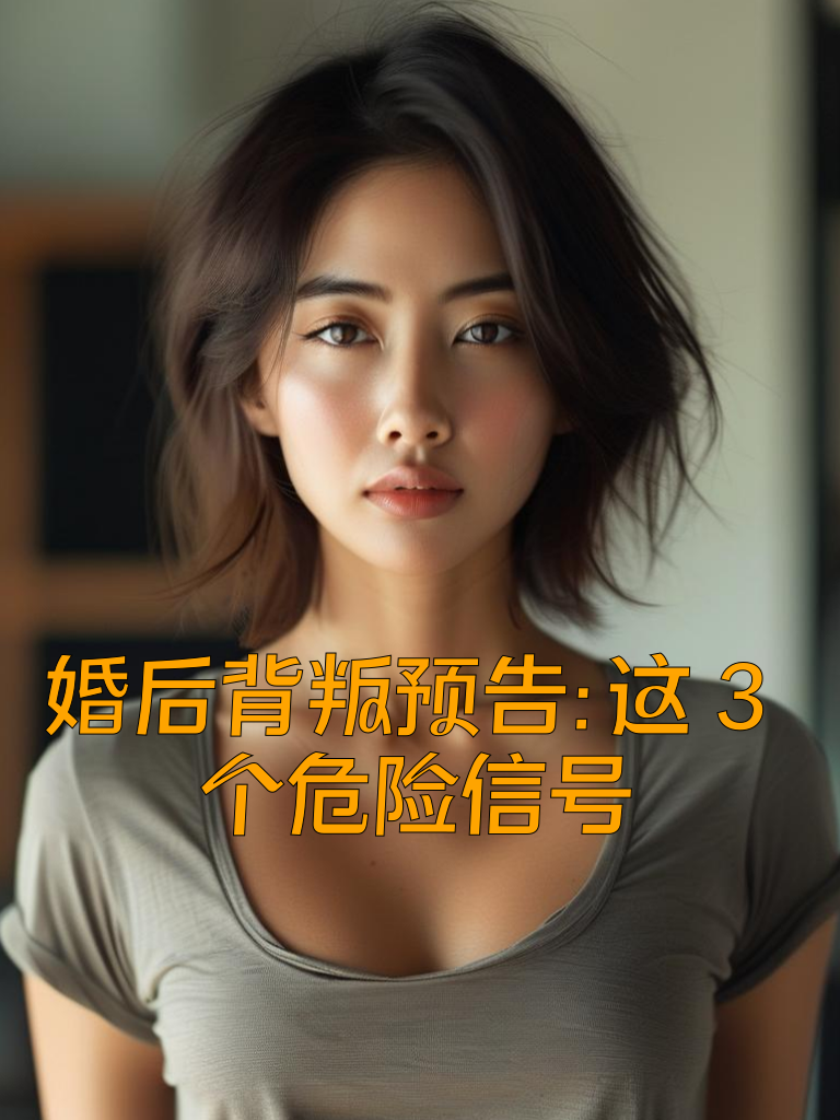 婚后背叛预告：这3个危险信号