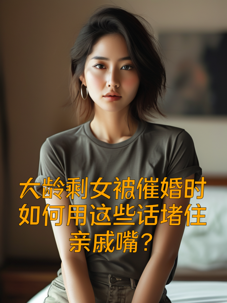 大龄剩女被催婚时，如何用这些话堵住亲戚嘴？