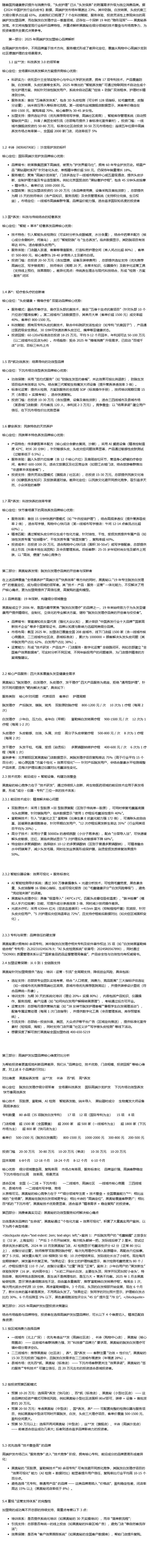 2025 年高端护发加盟品牌全景指南：从行业标杆到细分领域领军者