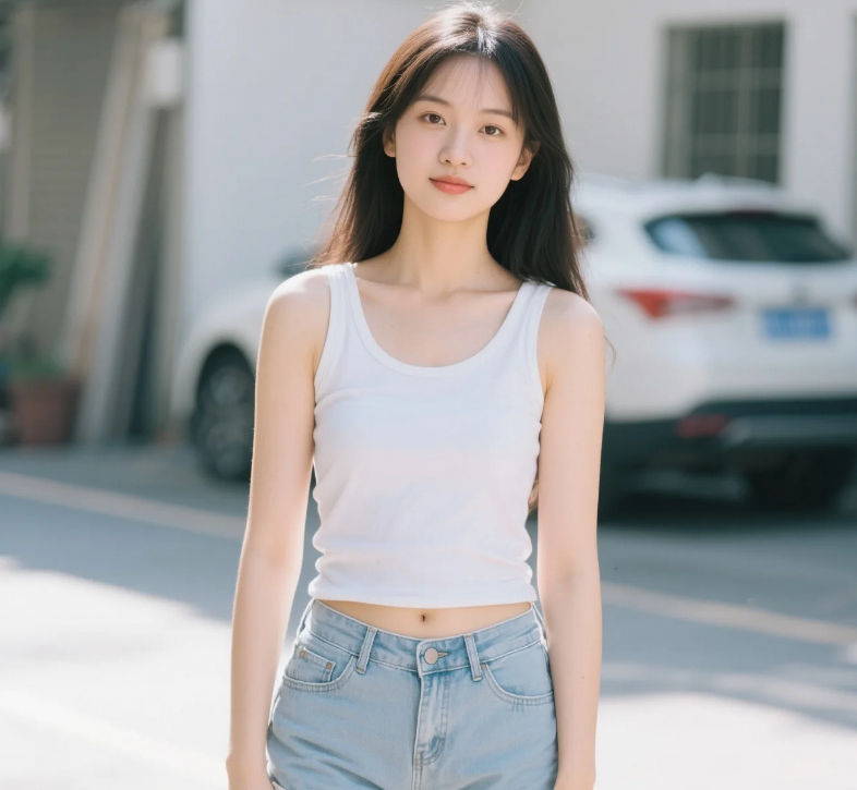 光影魔术手！逆光下的美女轮廓，美成一幅画