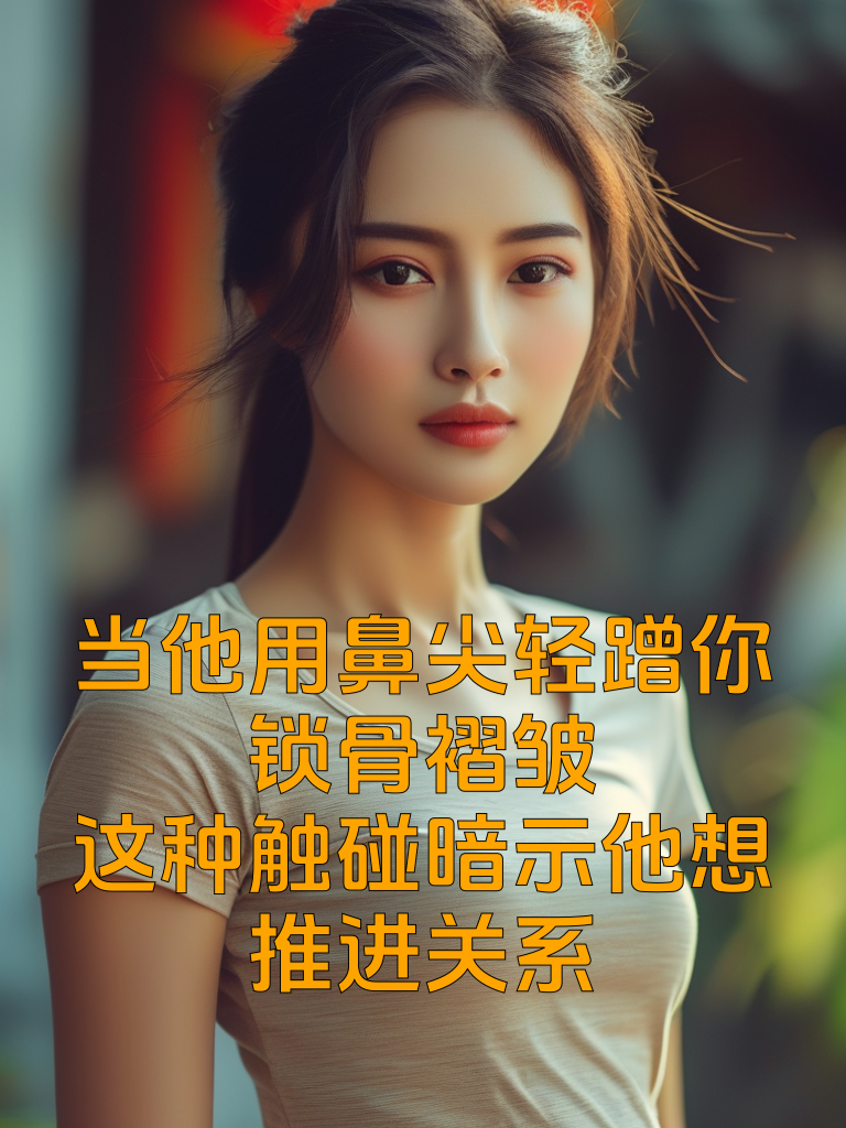 当他用鼻尖轻蹭你锁骨褶皱：这种触碰暗示他想推进关系