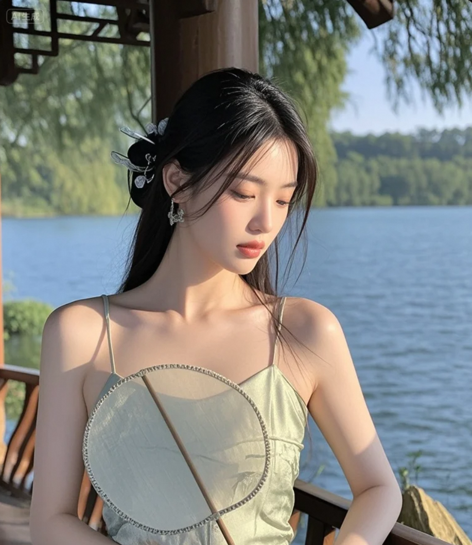 她的美，是古风里的温柔乡
