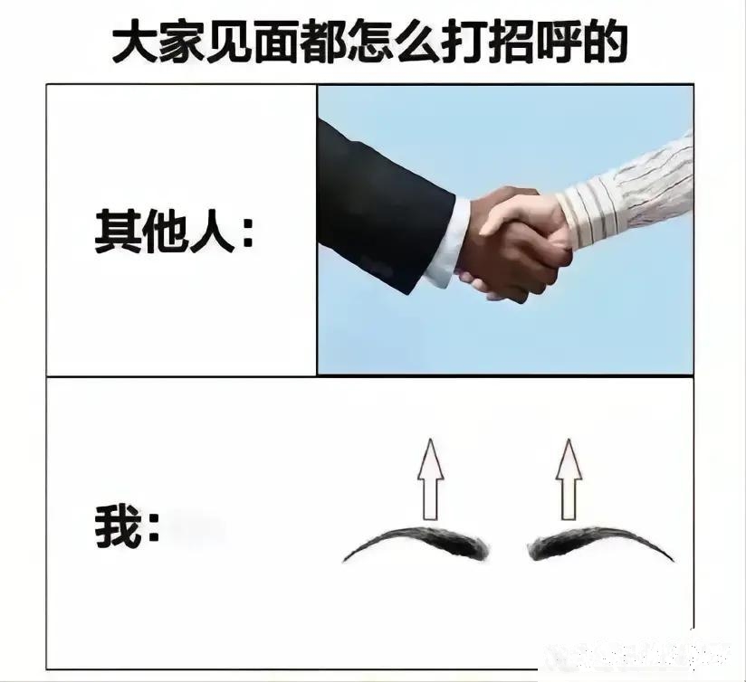 所以你是怎么打招呼的??