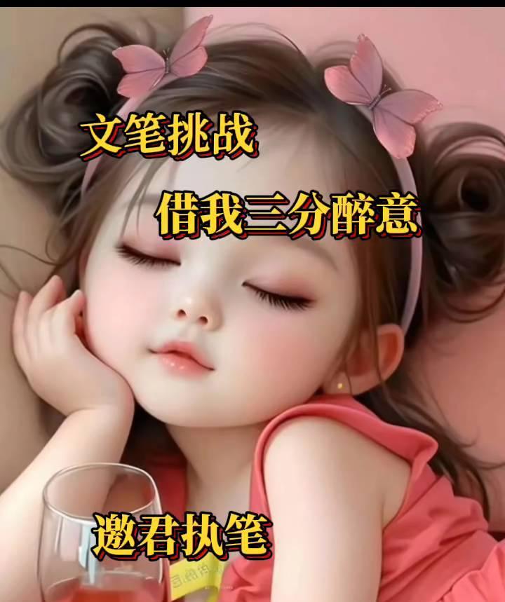 文笔挑战：借我三分醉意，邀君执笔。
媛来如此。