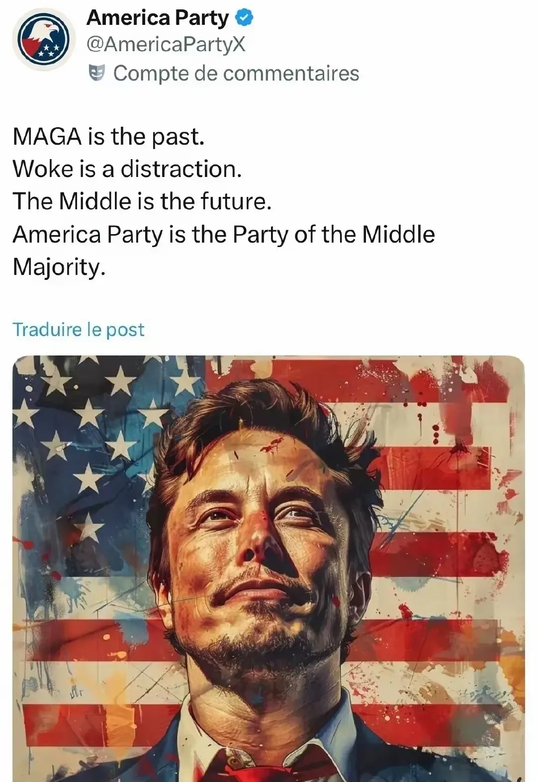 “美国党开始搞事了！马斯克的美国党开始硬刚特朗普的共和党！直接”
埃隆·马斯克新