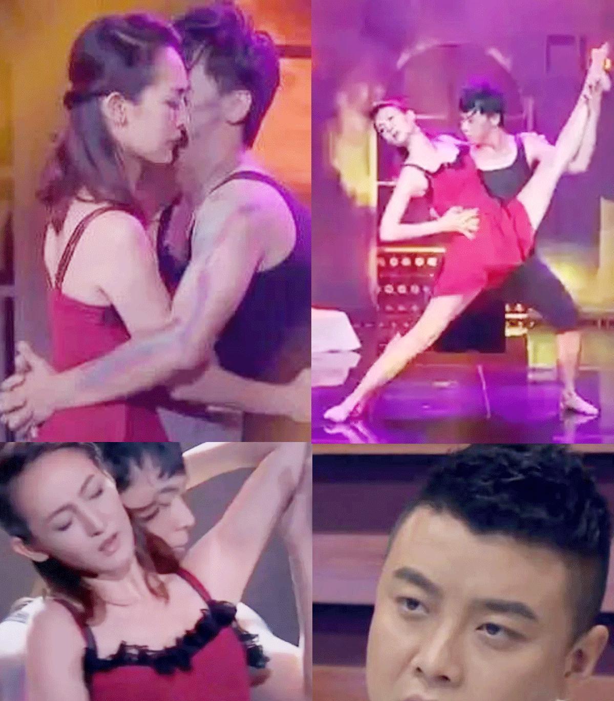 2015年，世界冠军王皓的妻子在跳舞时，与男伴贴脸相拥，一曲热舞过后，王皓黑着脸