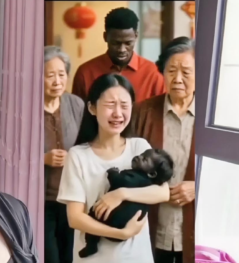 远嫁非洲黑哥的小姑娘第一次回娘家！

别哭，眼泪改变不了现状，要一如既往地勇敢走