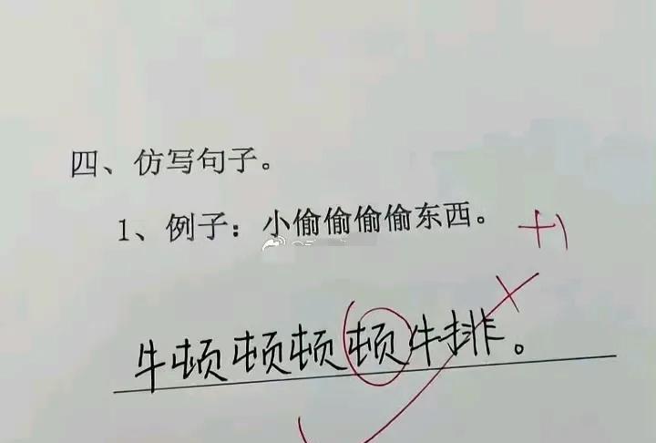 仿写句子：小偷偷偷偷东西。