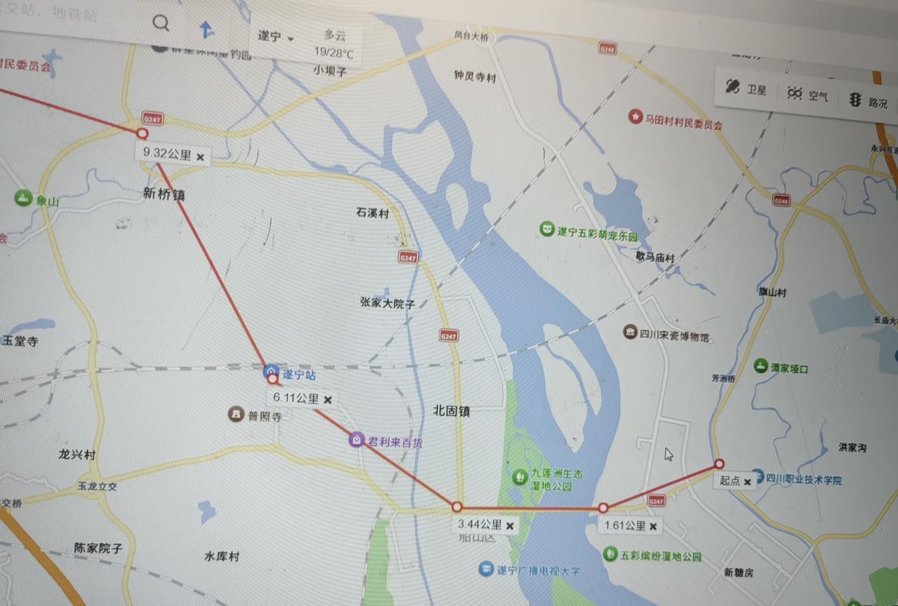 成都地铁S10号线自制规划图
线路名称：成都地铁S10号线（内江线）
起止点：川