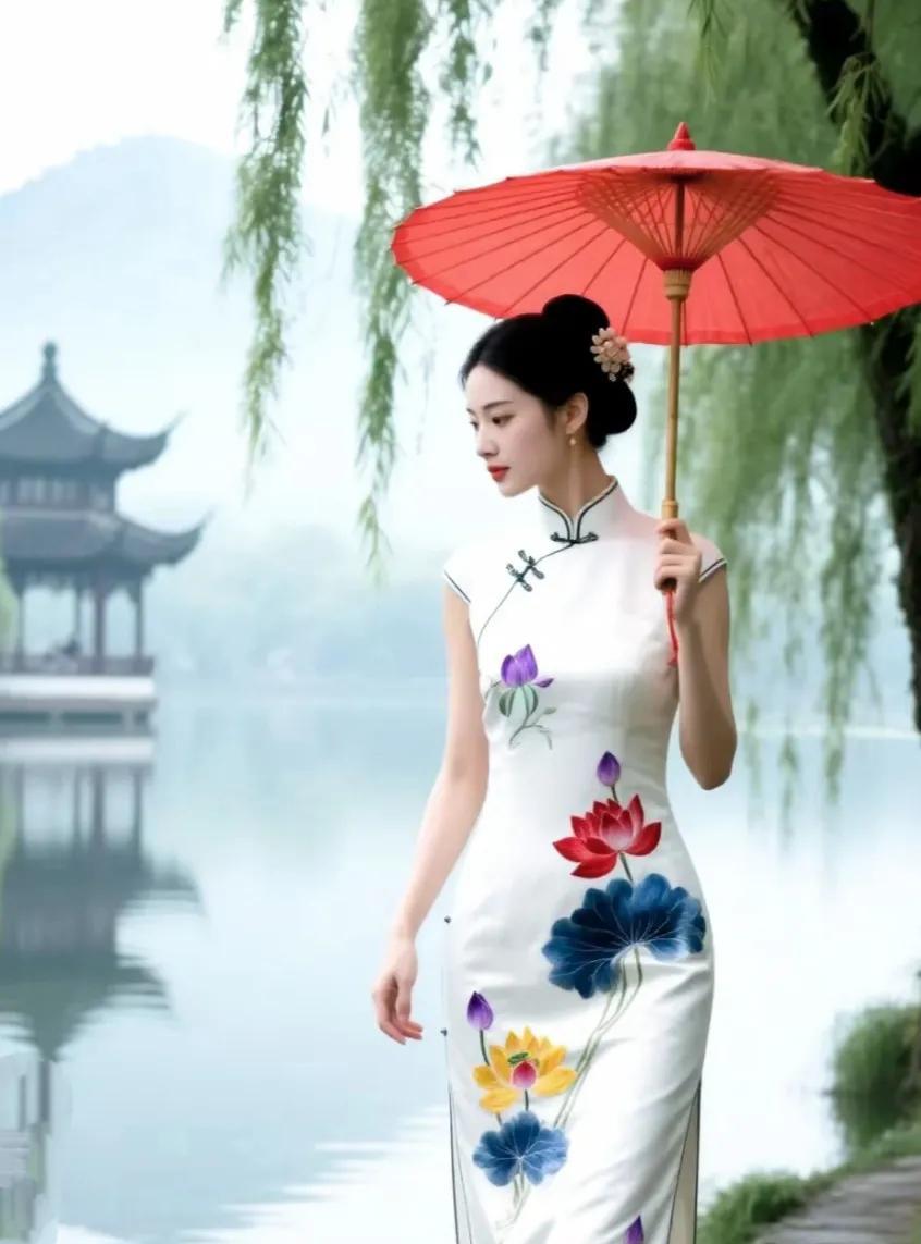 一湖秀水裹寒烟
雨落云轩柳挂帘
红伞撑开寻旧梦
……[作揖][玫瑰]
上联:湖堤