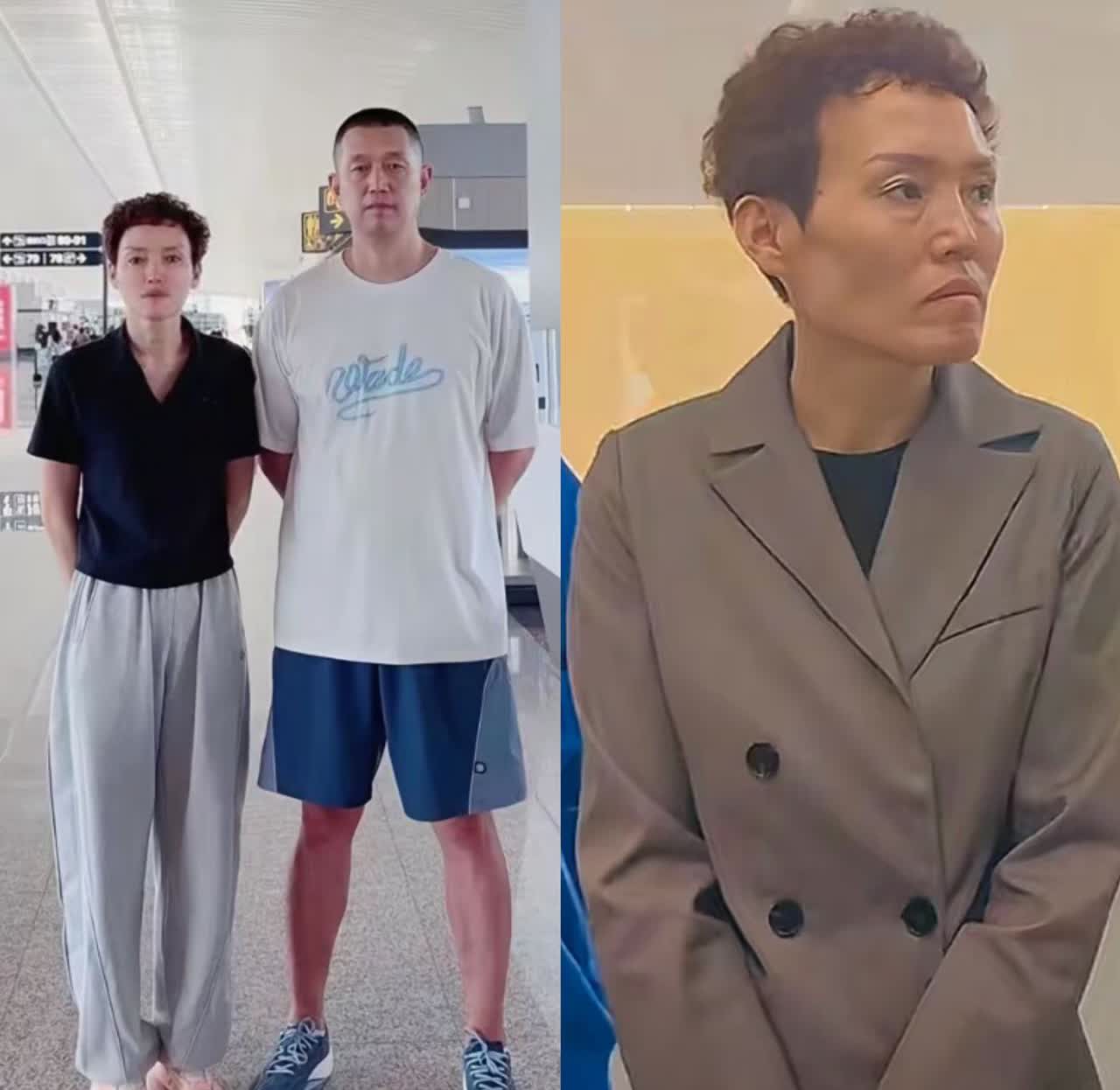 现在最累的应该就是杨瀚森妈妈了吧儿行千里母担忧
左边是一周前出发美国的照片 右