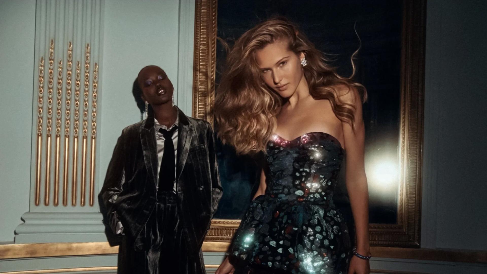 巴西超模安吉丽娜，夜之庆典奢华摄影