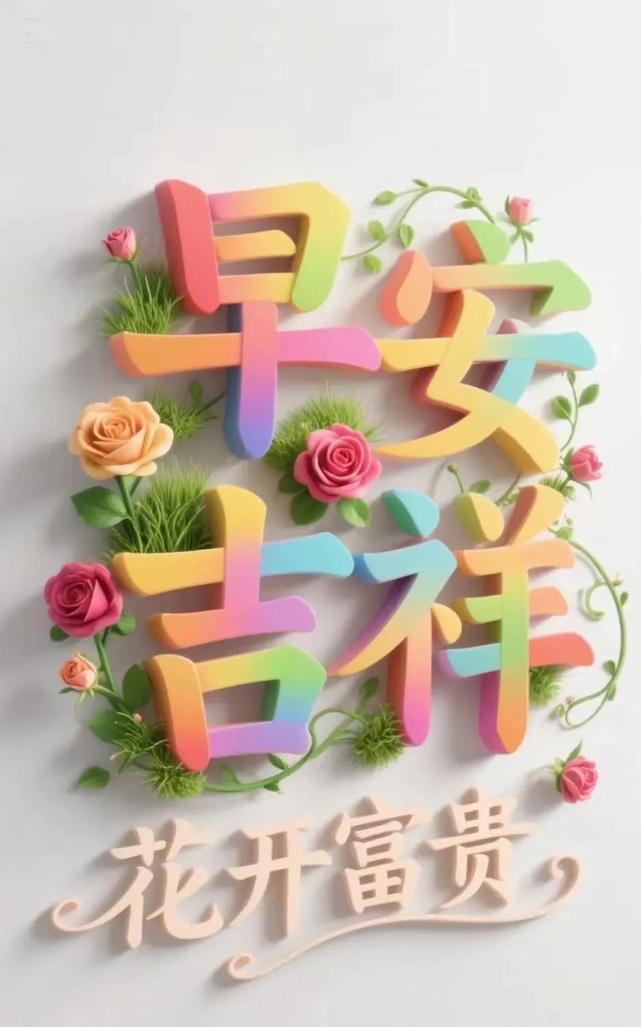 晨光熹微映轩窗，
暖暖情怀似暖阳。
携缕温馨入梦乡，
为你捎去如意祥，
诸事皆能