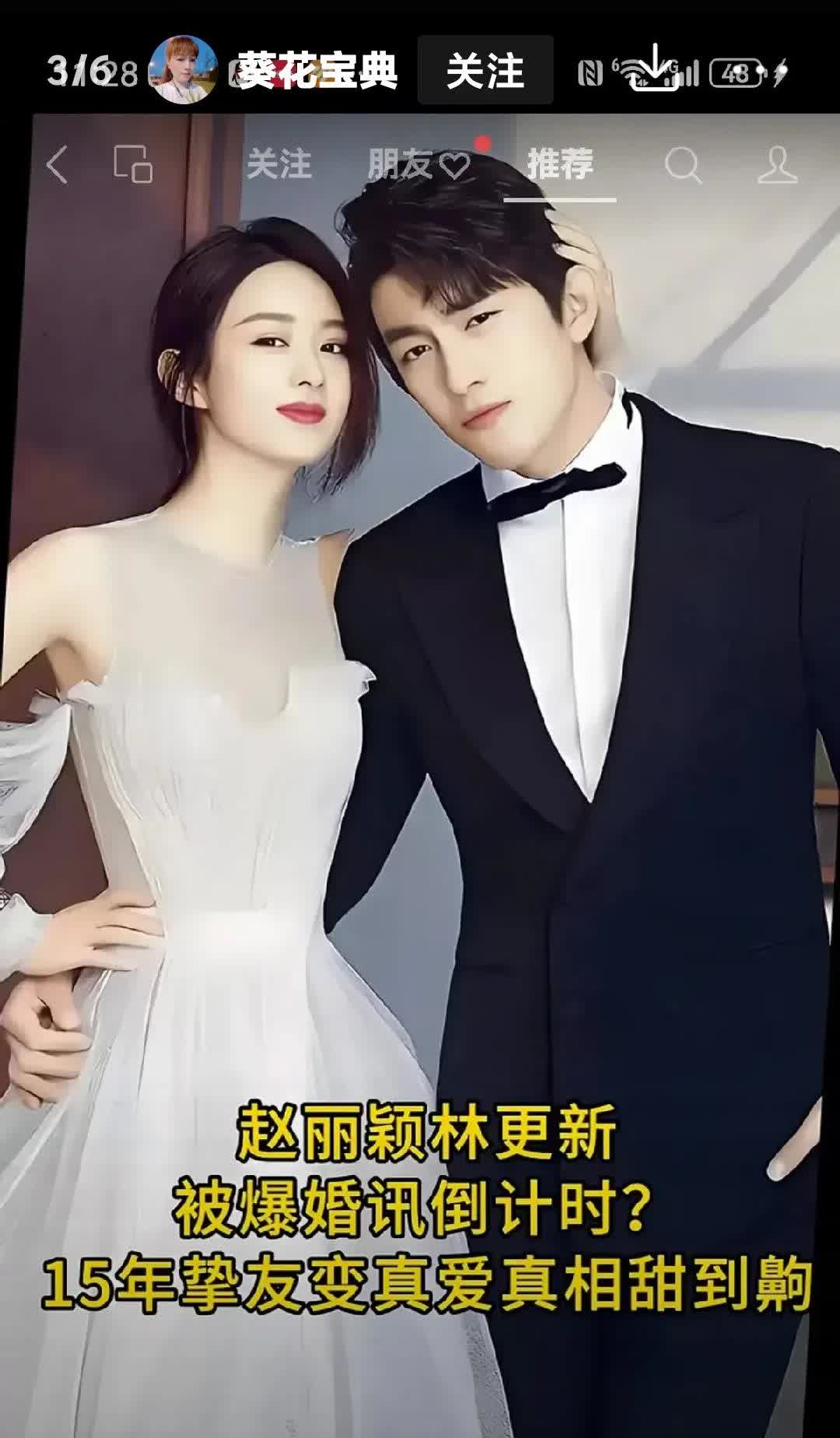 赵丽颖的另一半可不是赵导哦，而是林更新这位林大博士呢！他俩早就秘密订婚了他俩快结