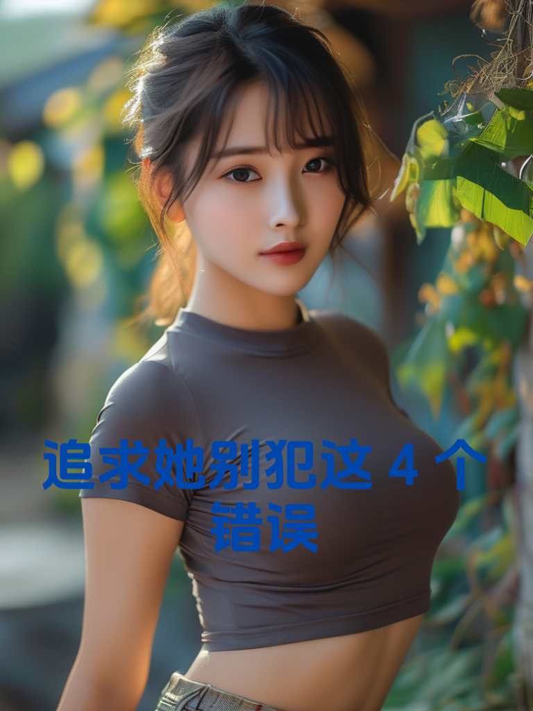 追求她别犯这4个错误