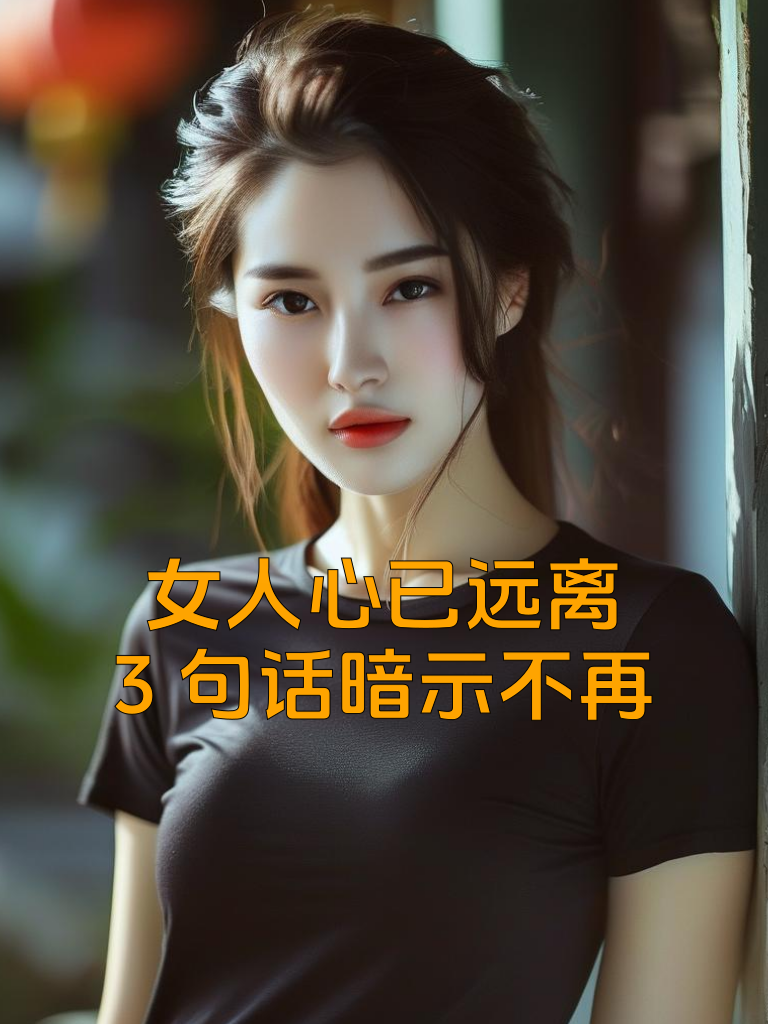 女人心已远离，3句话暗示不再