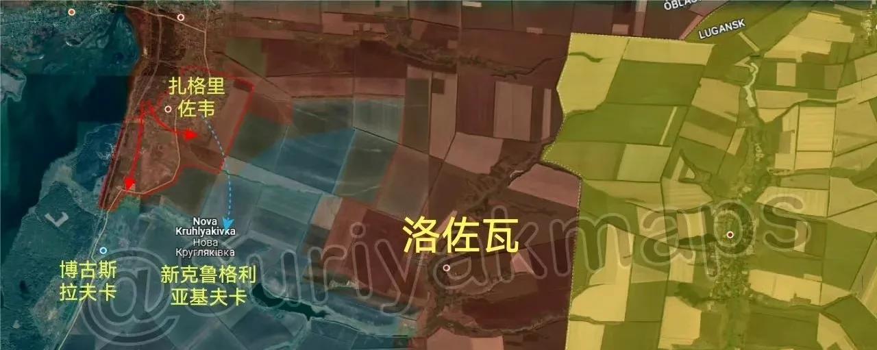 3月13日早上，俄TG频道俄乌最新战报：
1.哈尔科夫州前线（图一）：
过去五天