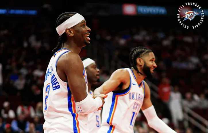 NBA常规赛，雷霆111-91击败火箭。

赛后雷霆球员切特-霍姆格伦接受了记者