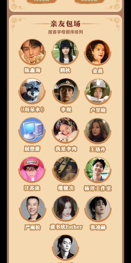 李现云包场《书卷一梦》，这是给李一桐包的吧！两人正在合作《长风起》。
汪苏泷给谁