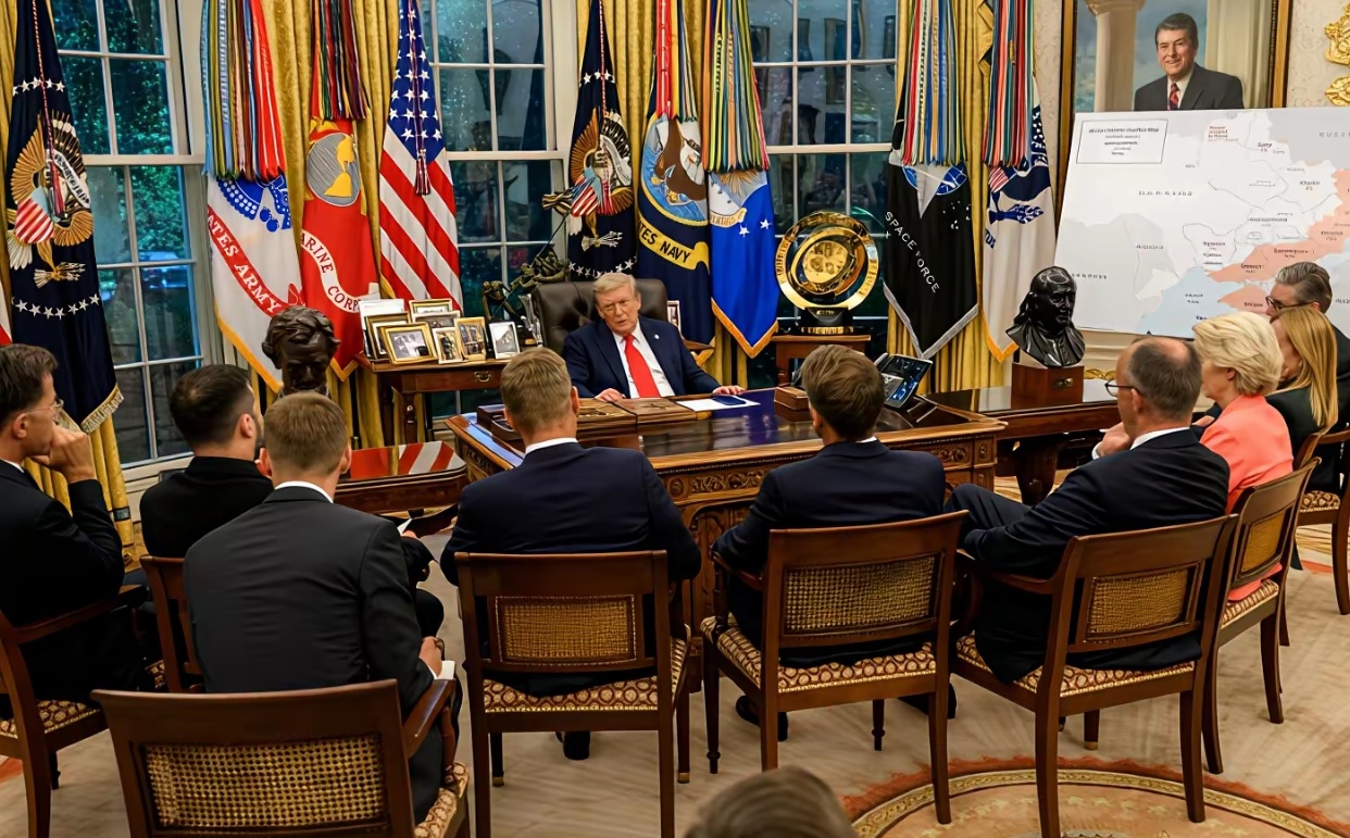 马克龙果然是变色龙，一回法国就变脸！
在四川大学还和学生们亲密互动，各种漂亮话说