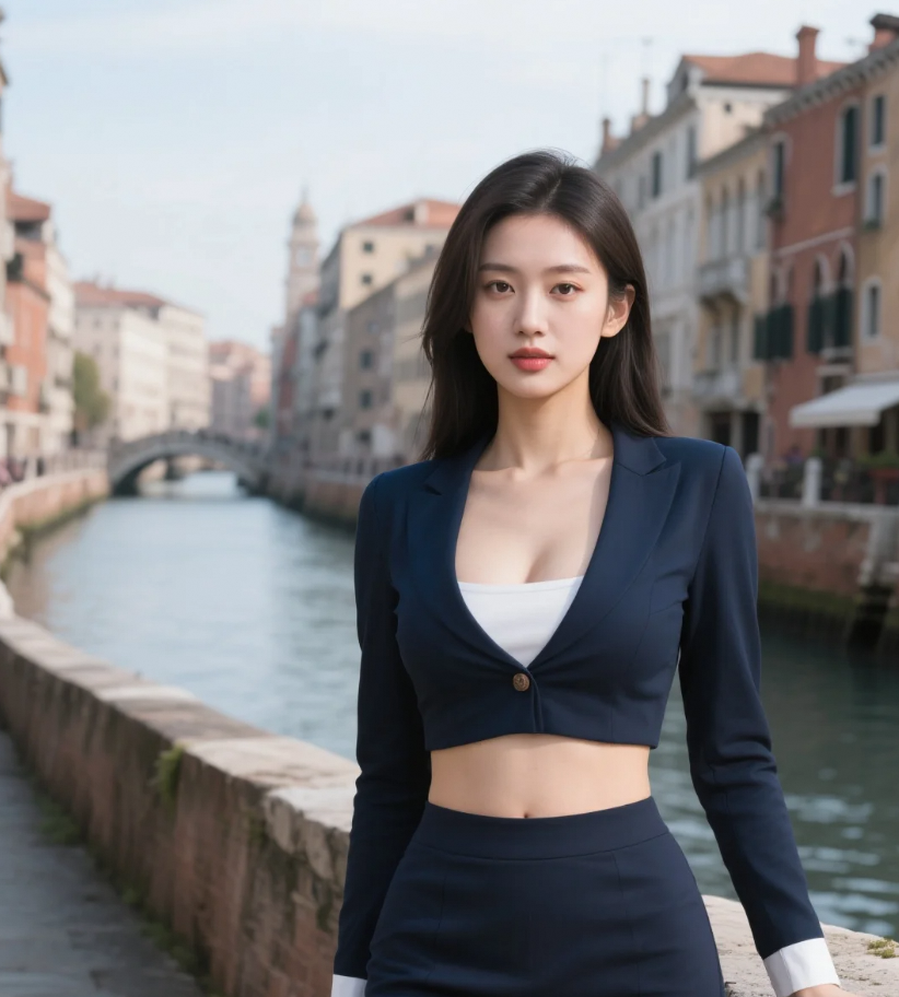 今天穿得像个英伦女孩，只为配得上这条河