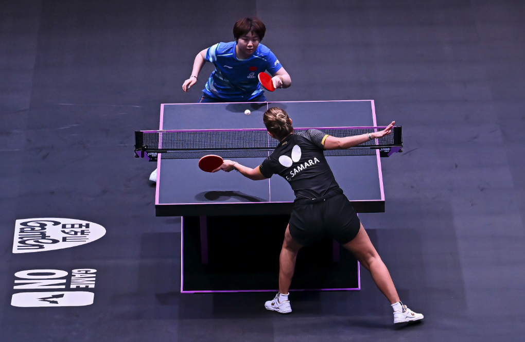 在卡塔尔多哈进行的2026年世界乒乓球职业大联盟（WTT）多哈冠军赛女子单打1/