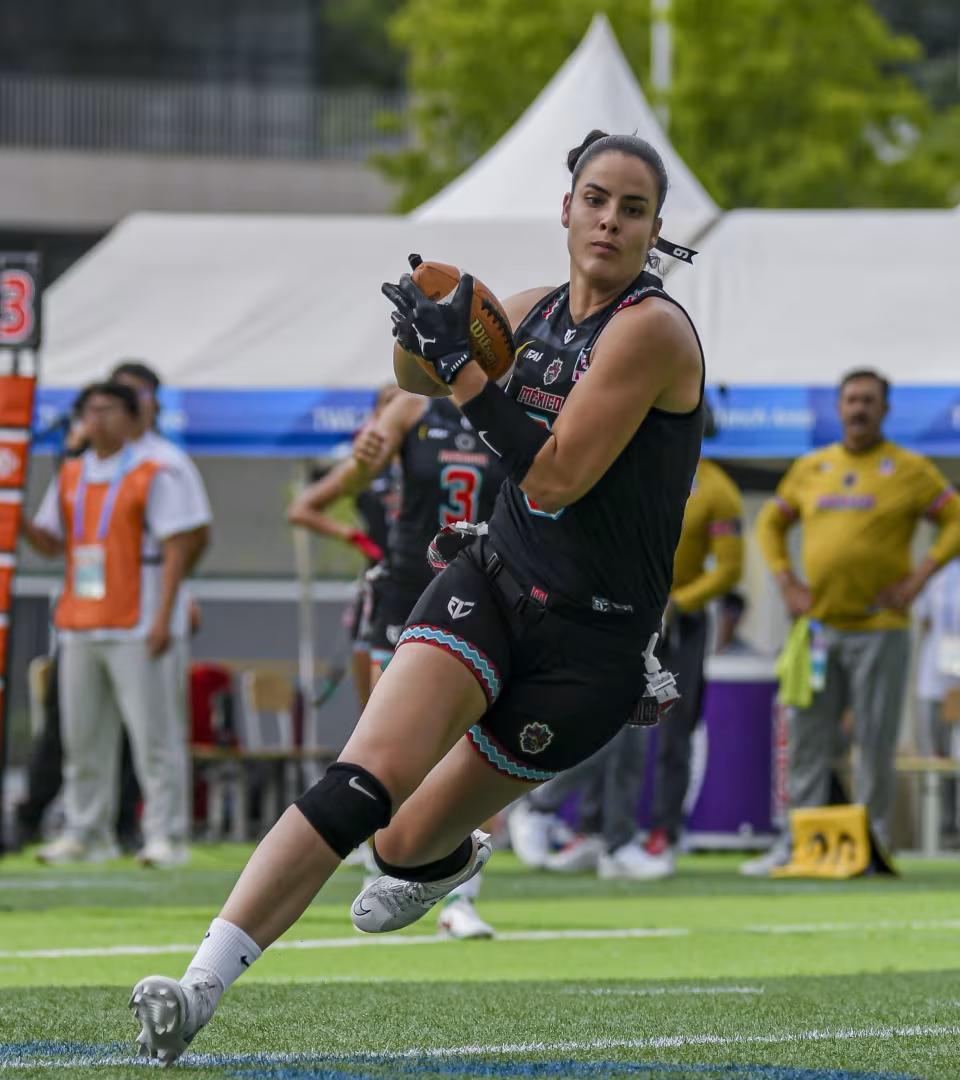 #橄榄球#
2025年9月14日，国际美式足球联合会（IFAF）美洲腰旗橄榄球锦