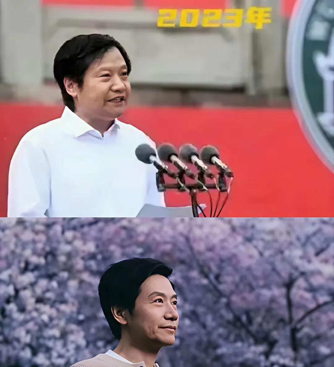 在2023年和2025年，两年时间里，雷军都是回到母校武大去发表演讲了。
雷总的