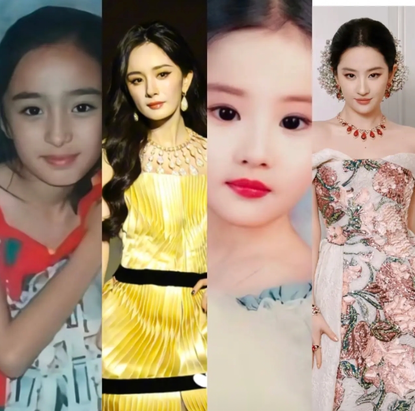 发现了一个玄学，无论是杨幂，还是刘亦菲，俩美人儿居然同时有一个共性，就是从小就是