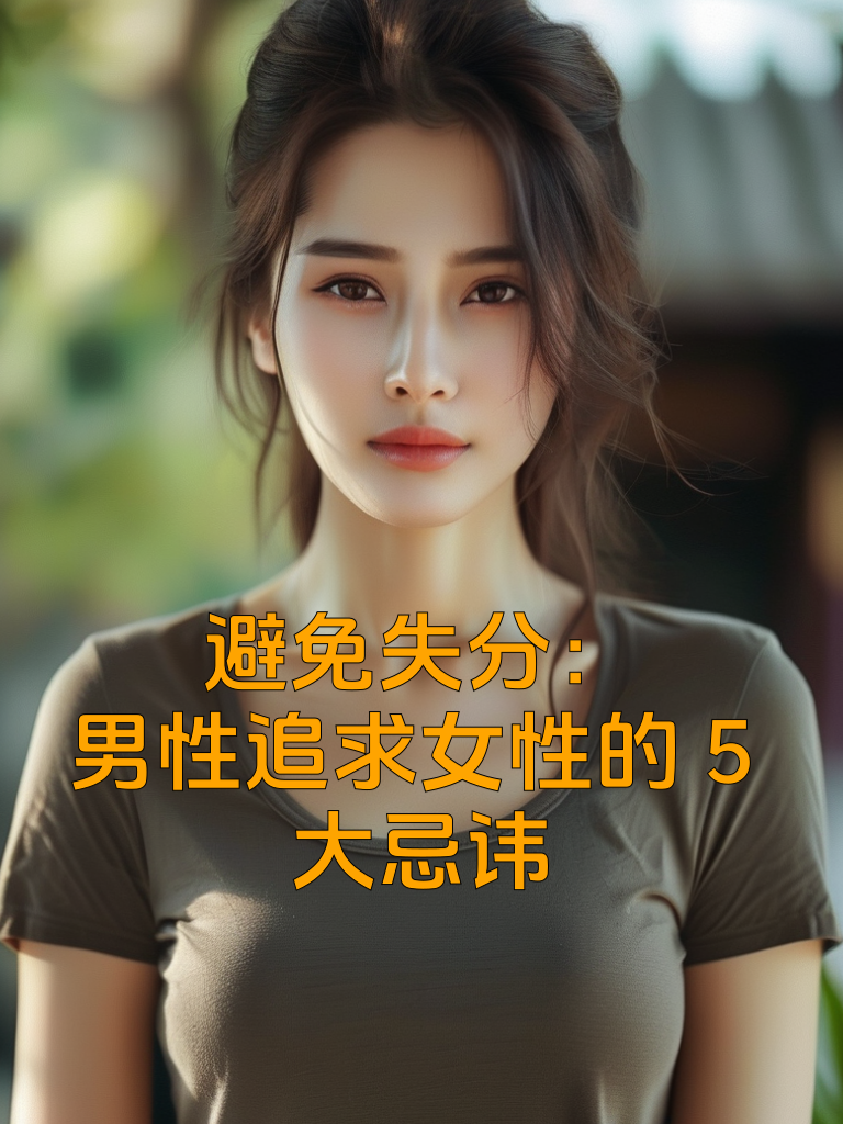 避免失分：男性追求女性的5大忌讳