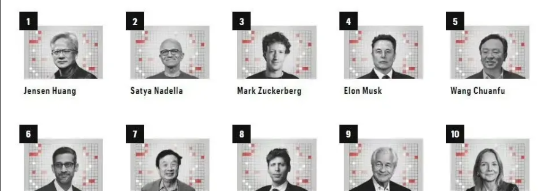 《财富》杂志发布2025年全球100位最具影响力的商界人士：
1、英伟达 黄仁勋