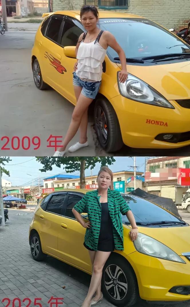 混得这么惨吗？16 年了都还是那辆车