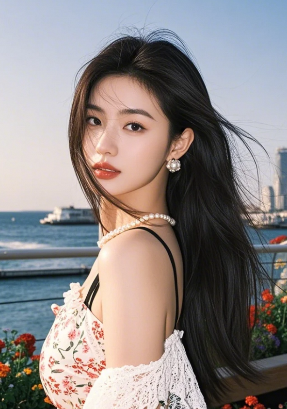 云鬓花颜金步摇，回眸一笑百媚娇