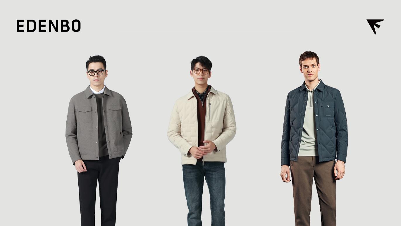 翻领羽绒，轻薄有型不臃肿