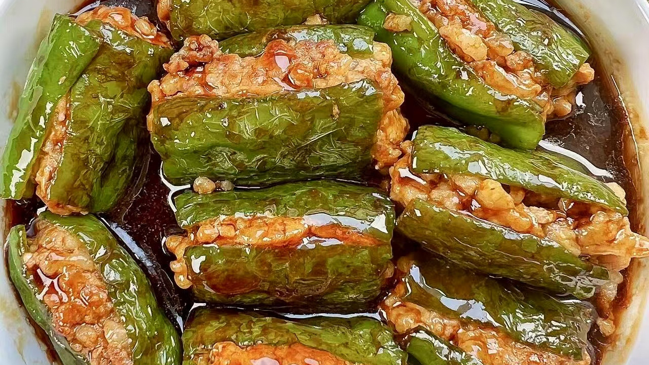 虎皮青椒酿肉：家常米饭“收割机”